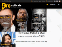 Tablet Screenshot of pro-motivate.com